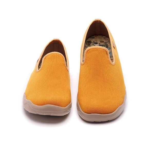 UIN Women's Loafers Comfort Casual Shoes (Barcelona Canvas Orange) New No Box - Picture 3 of 9